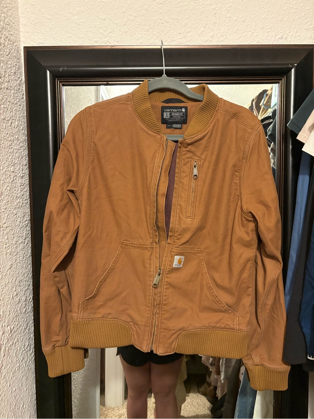 Carhartt Tan Work Bomber Jacket